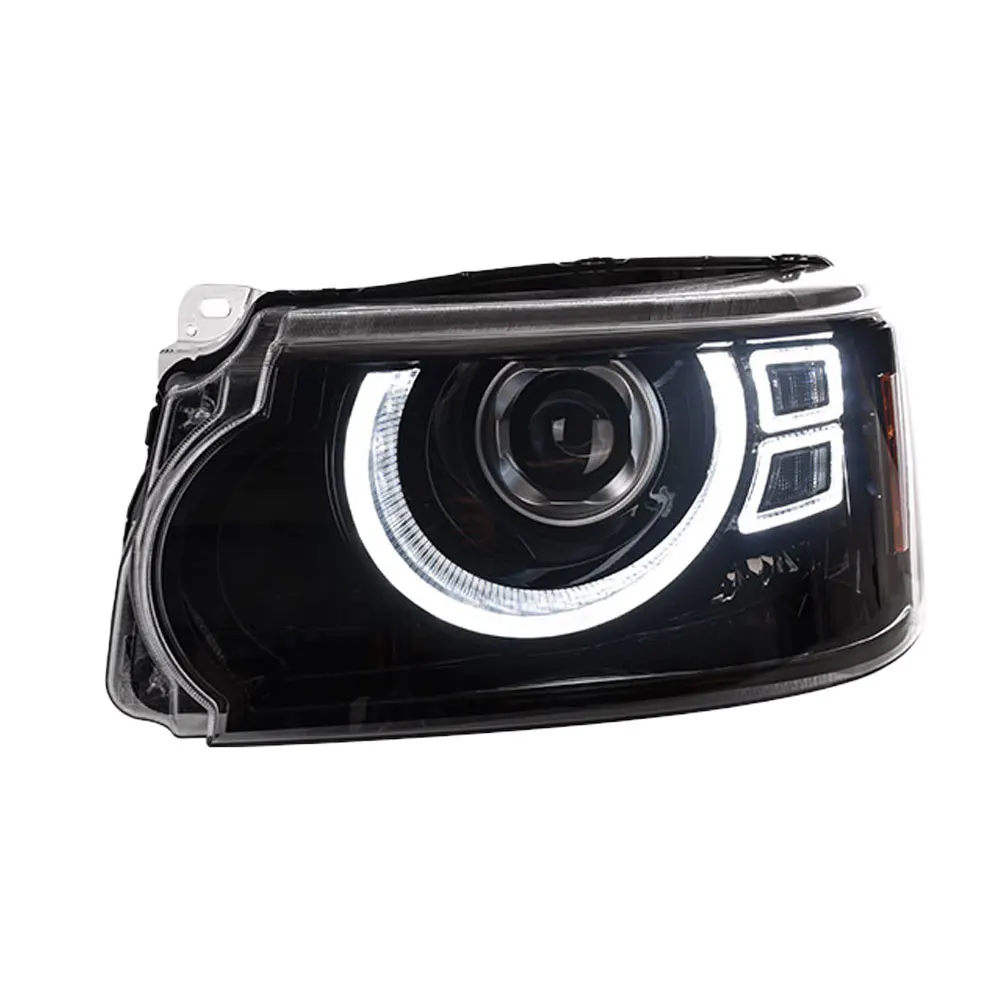 AKD Car Styling Headlight For Range Rover 2005-2013 Head Lights  Head Lamp DRL Running Turn Signal Angel Eyes Led Projector Lens
