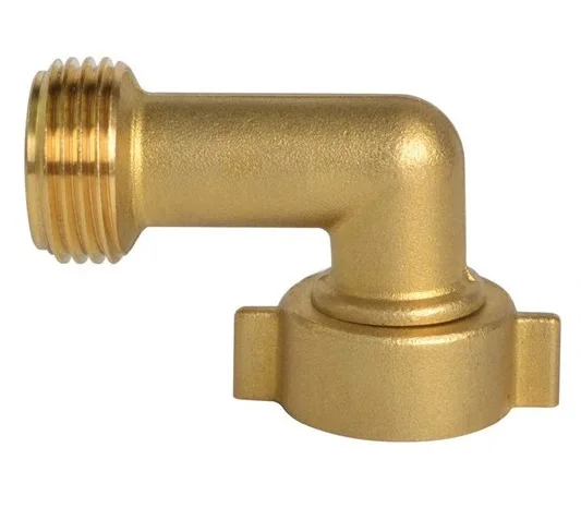 OEM 90 Degree Brass Hose Elbow Fitting Quick Swivel Connect Adapter with 2 Pressure Washers
