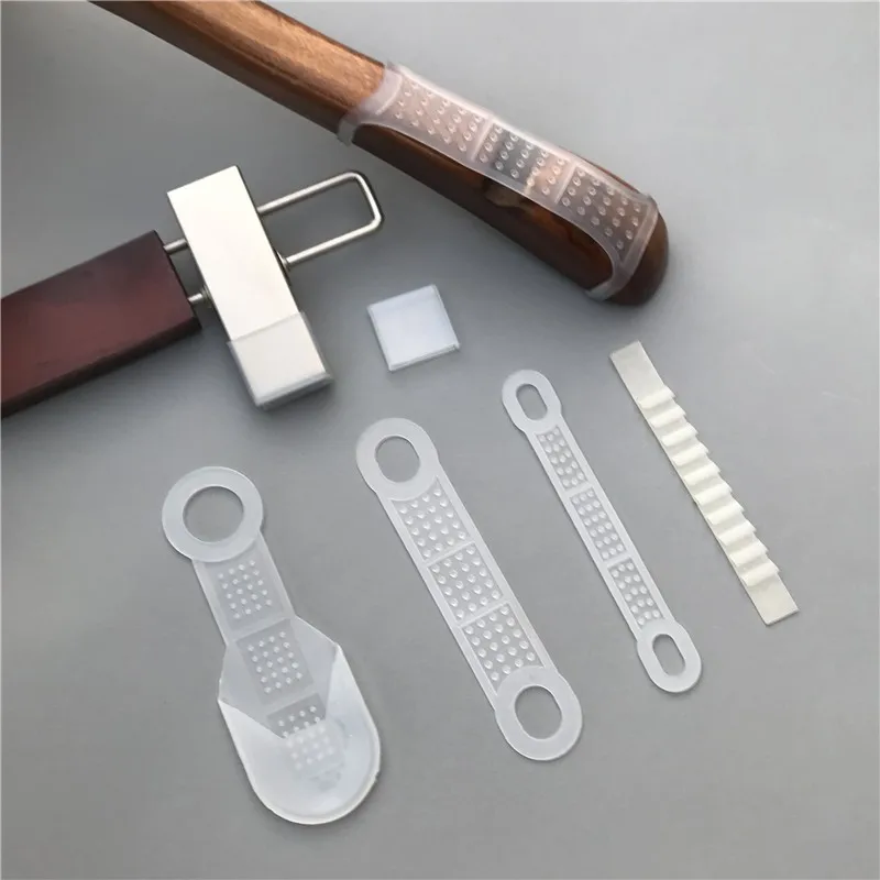 Clothing Store Solid Wood Hanger Silicone Non slip Cover Plastic Hanger Protection Transparent Shoulder Non slip Stick