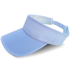 Custom No Top Sunvisor Protection Tennis Solid Color Sport Visor Caps Golf Hats