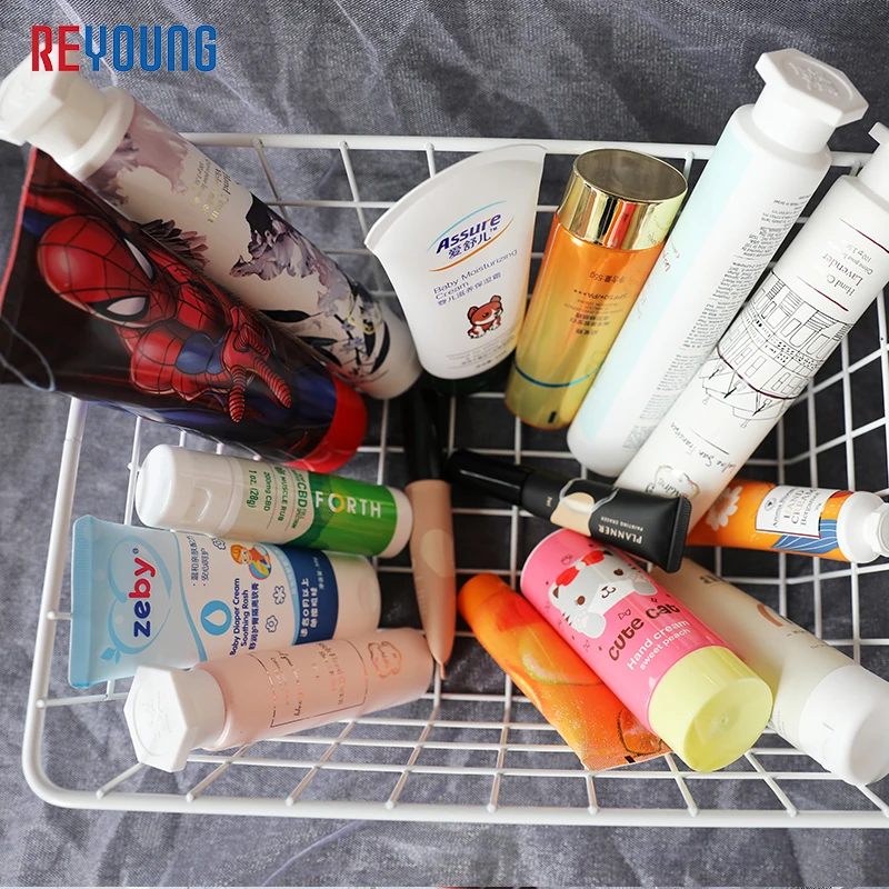 Factory Customized 100g 120g 150g PE Tube Body Lotion Hand Cream Anti-sun Cream Facial Cleanser Packaging Plastic Tube with Caps