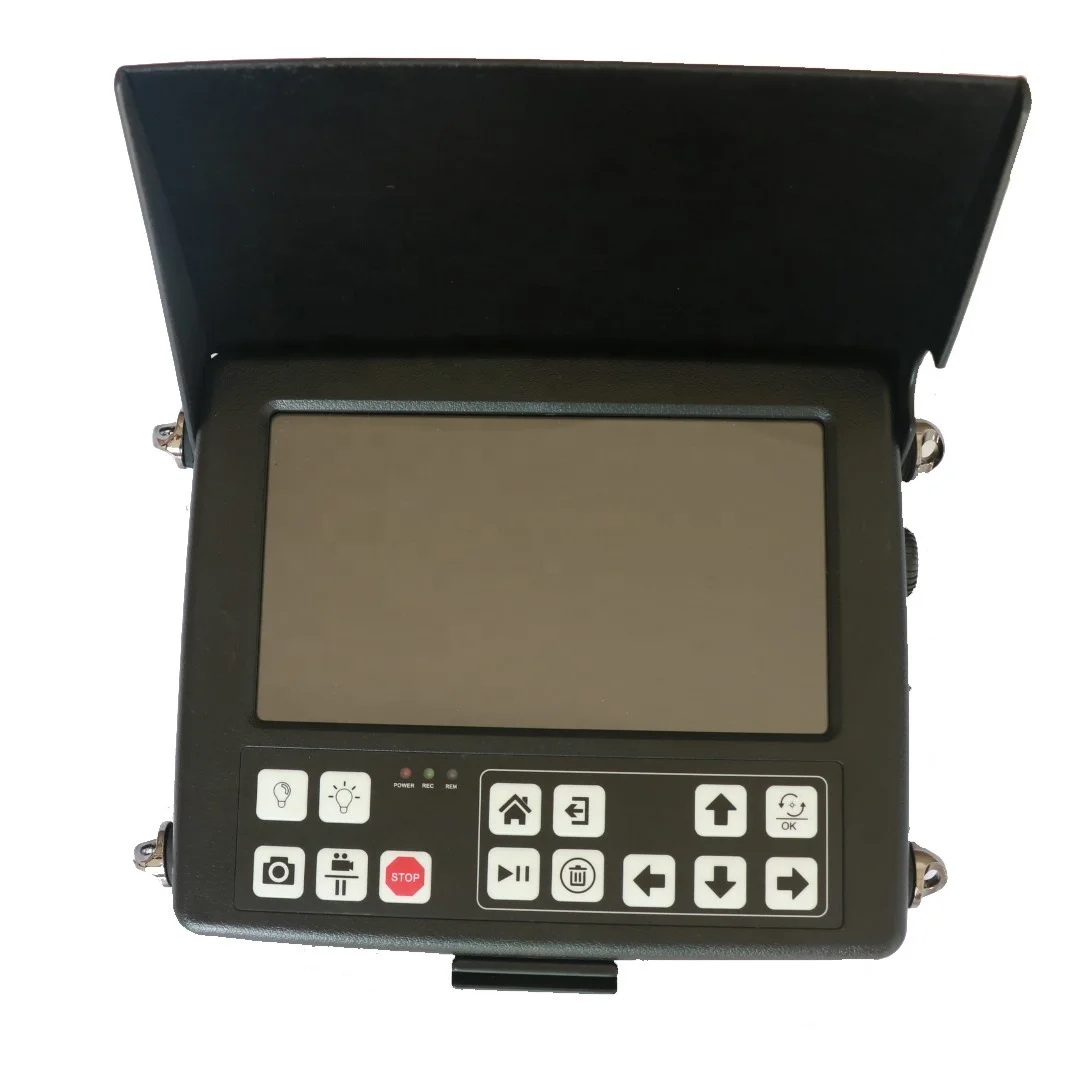 pipe Tube inspection video camera with 512Hz sonde pipe locator, meter counter, DVR, keyboard, skids