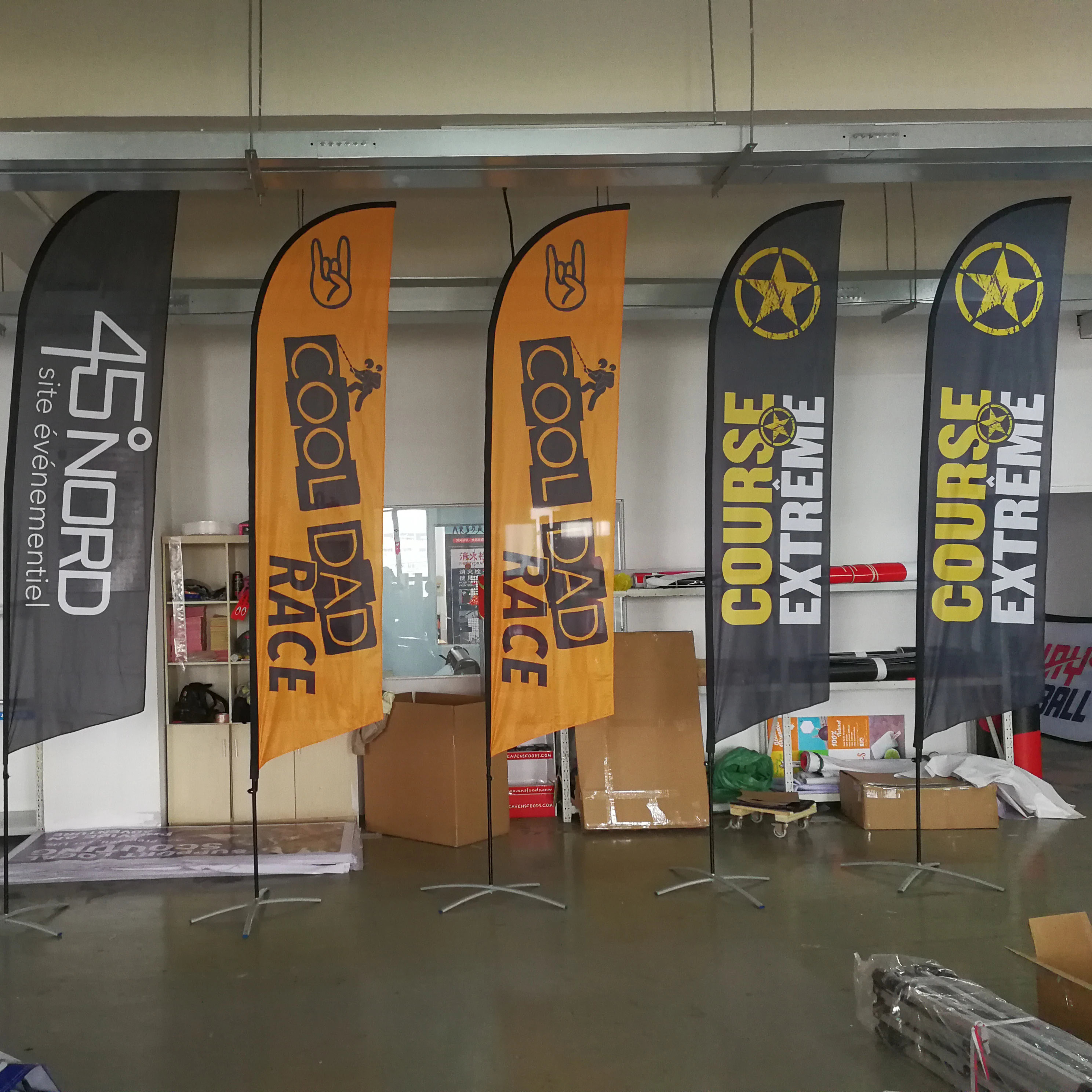 Promotional usage Advertising exhibition event outdoor Flying Beach Flag banner stand , Teardrop Flag