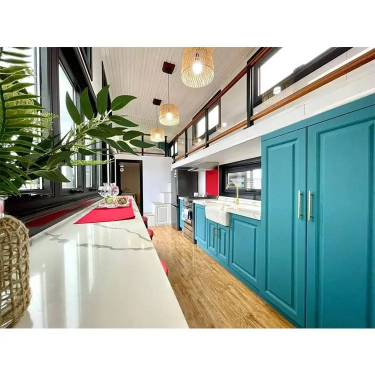 China Manufacturer Direct Wholesale 40ft Mobile Home Commercial Beautiful Mobile Home House Hotel