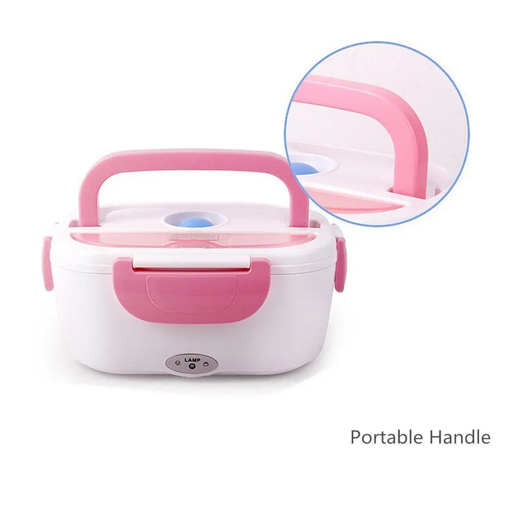 Portable Heated Lunch Box 12V Electric Heating Lunchbox Food Warmer