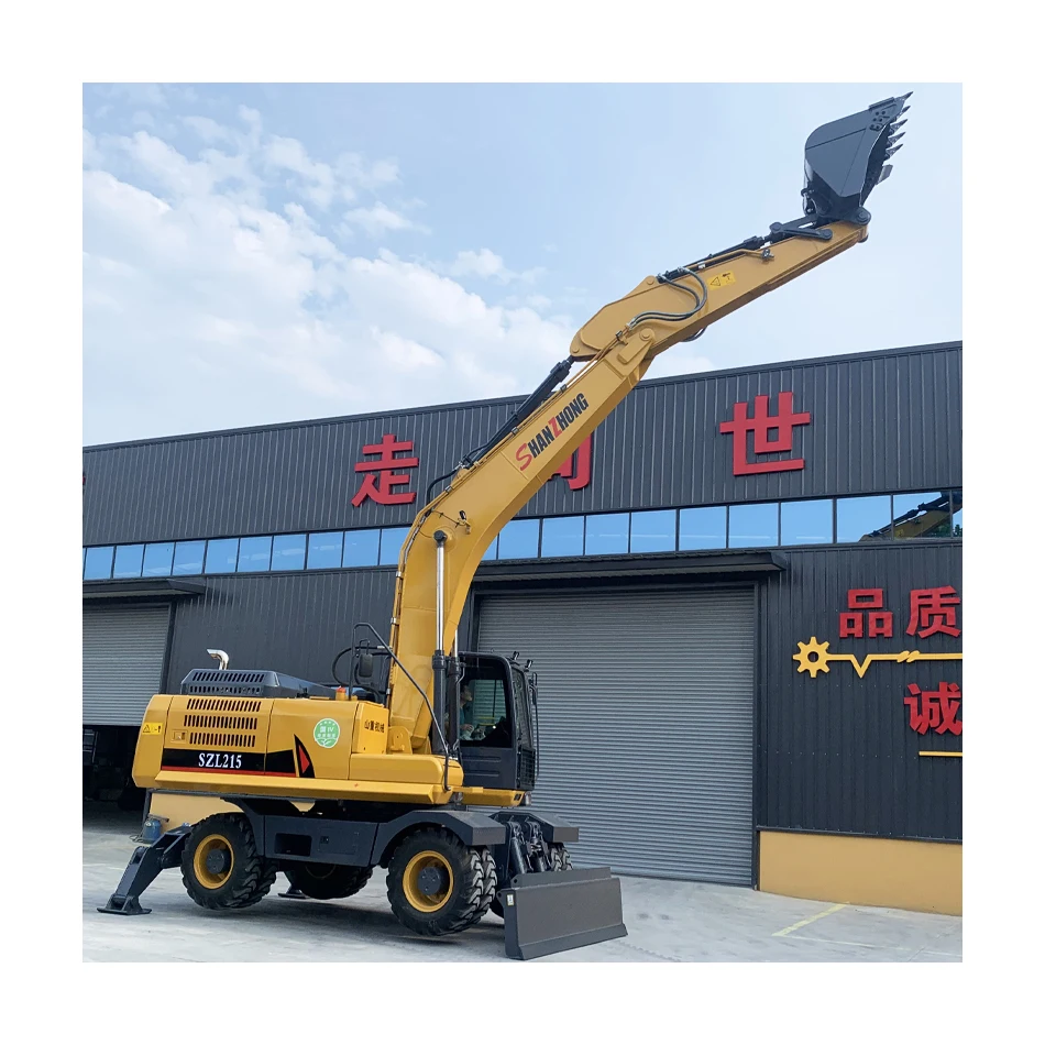 23ton wheel excavator SZL215 directly sales by Shanzhong factory with CE certification