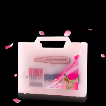 Electric Pen Nail Drill Manicure Pedicure Set nail buffer manicure set with Storage box and Nail drill bits
