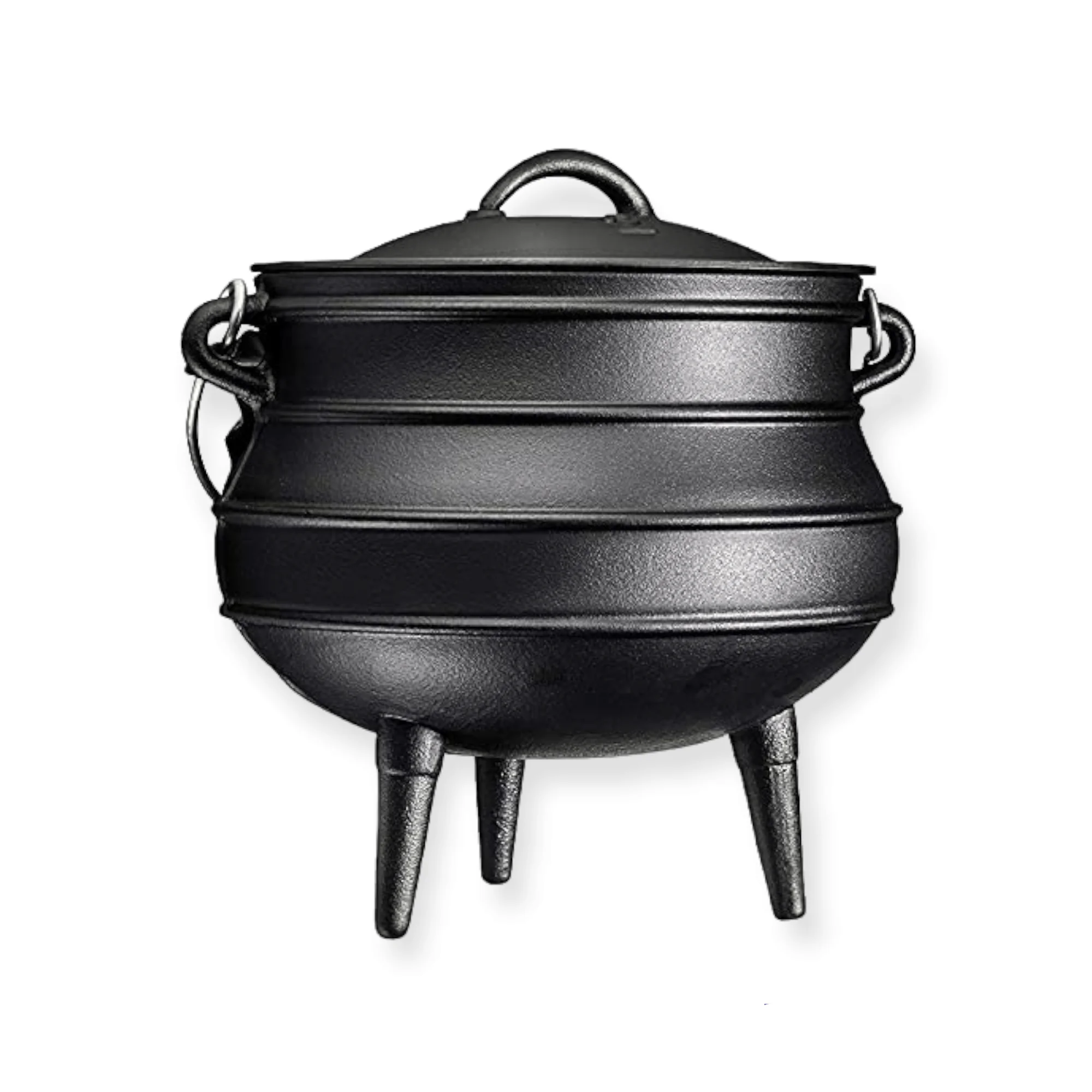 High Quality Pre-seasoned South Africa Three Legged Cast Iron Potjie Pot For Camping Cooking