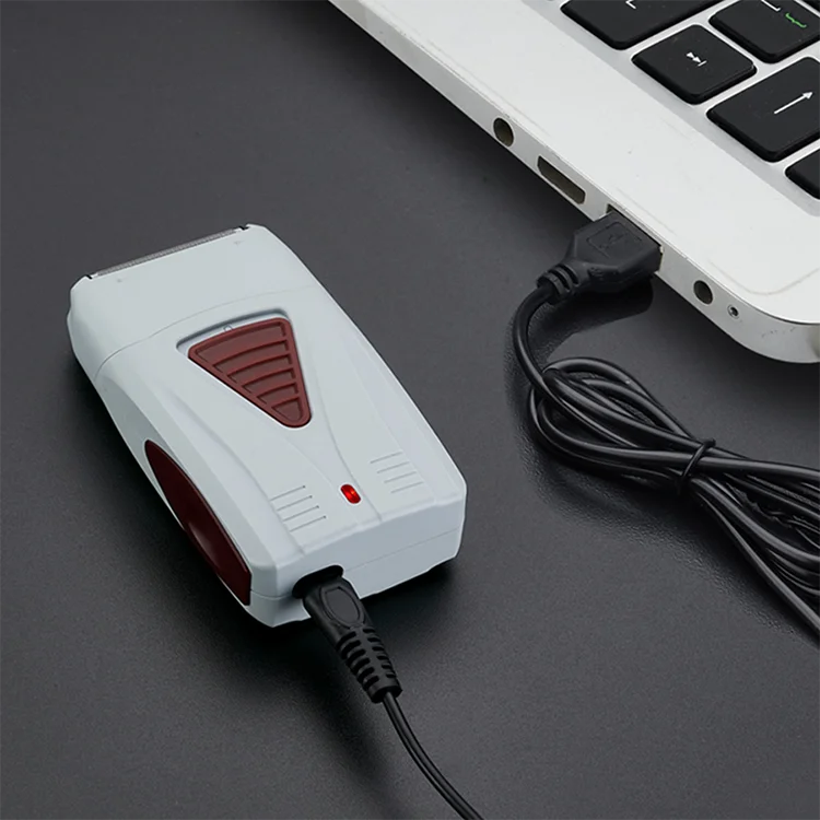 Manufacturer Professional Rechargeable Male shaver electric Cordless USB beard shaver Twin Blade electric shaver