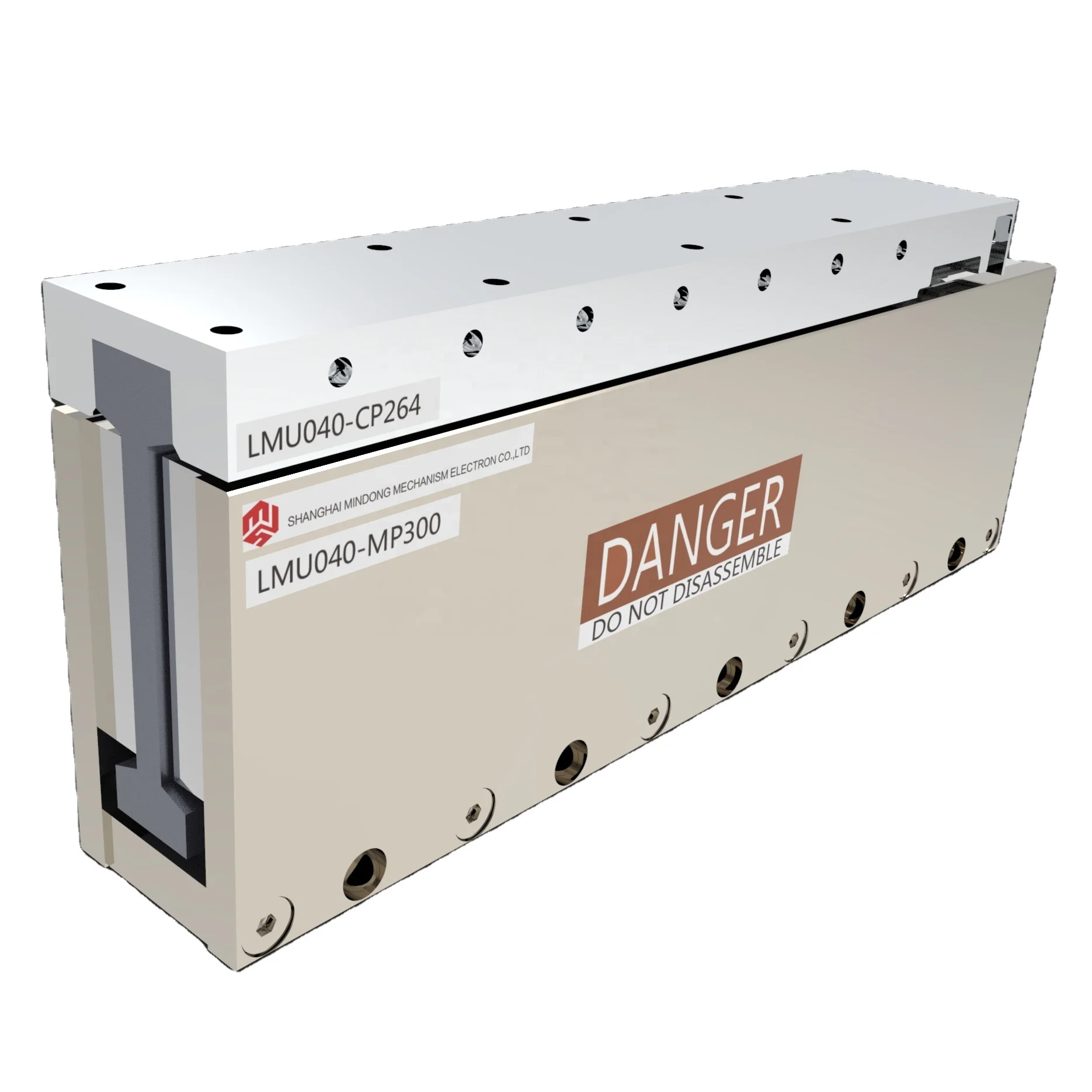 U channel ironless linear servo motor with ironless core
