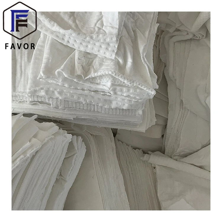 Белые использованные простыни хлопковые тряпки для машинной