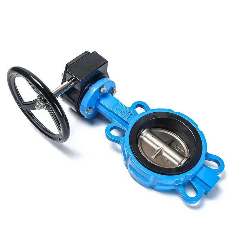 PN16 150LB Valve Butterfly Ductile Iron  Wafer Soft Seal Butterfly Valve