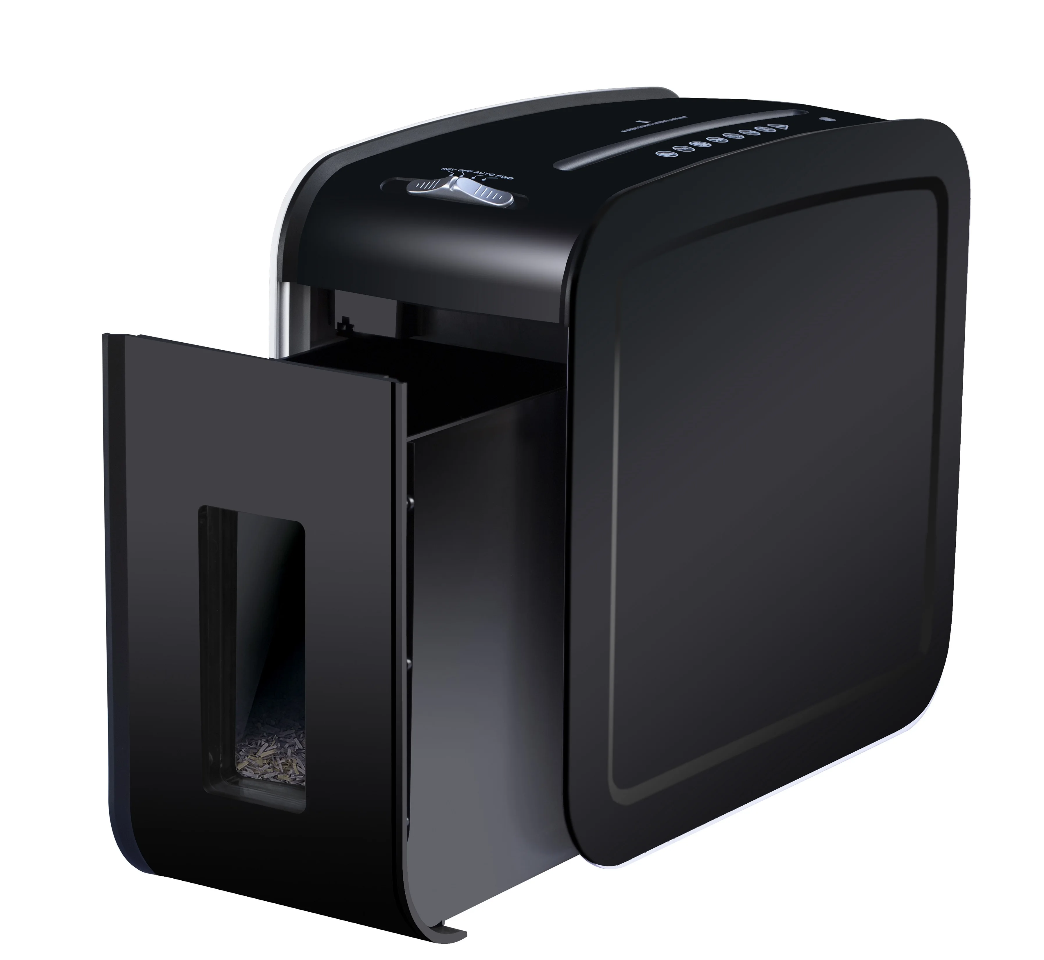 New Arrival 12L mini paper shredder black color for home office shredding paper