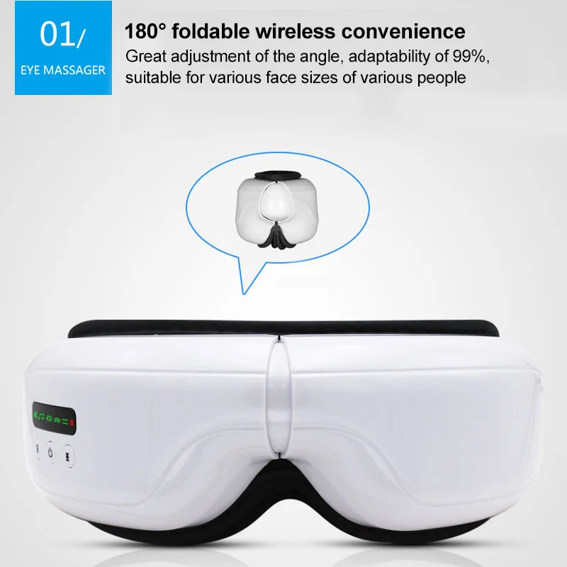 4d Intelligent Electric Heating Eye Massage Appliance Eye Care Massager With Heat Music Sleeper Eye Massage Equipment