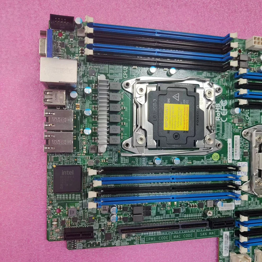X10DRW-N For Supermicro Motherboard Xeon Processor E5-2600 v4/v3 Family i350-AM2 Dual Port GbE LAN LGA 2011