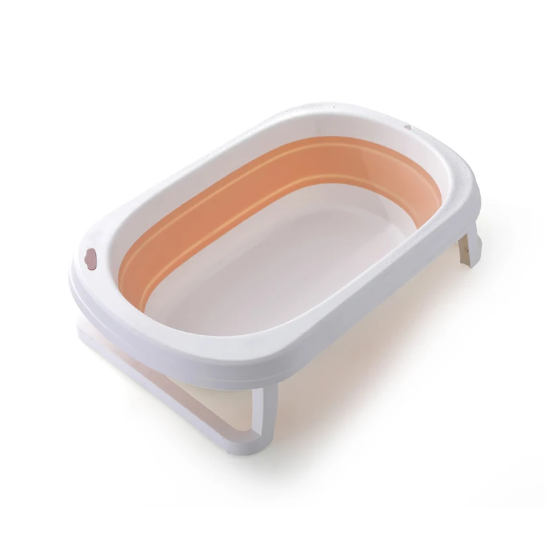 Popular Hot Sells Good Quality Foldable Plastic Baby Bathtub With Stand