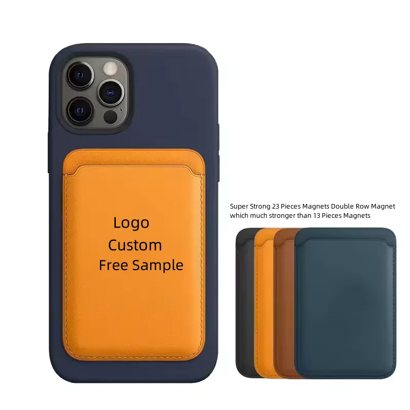 (Super Strong 23 Pieces Magnets) Super Strong Magnetic Card Holder For Iphone Mini Magnetic Card Wallet Card Slot Phone Case