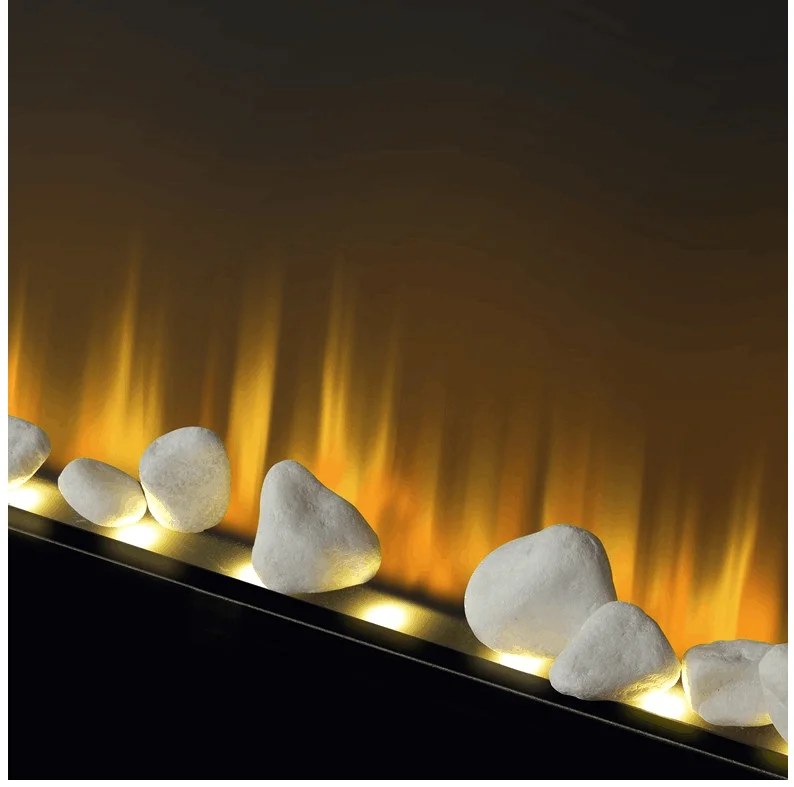 37 inch  Electric Fireplace Flat Glass Frame Wall Mounted  Electric Heater