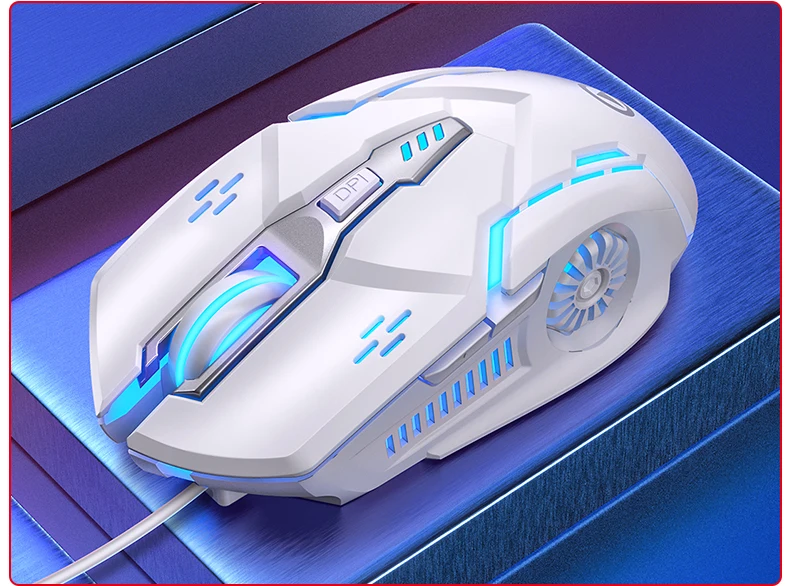 Проводная игровая мышь G5 6D светящаяся электронная Спортивная компьютерная эргономичный дизайн механическое ощущение цветной дыхательный