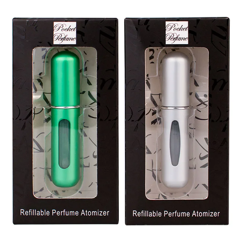 BinQi wholesale 2022 OEM Customize Design Black  Paper Packing Box For Refillable Perfume bottles