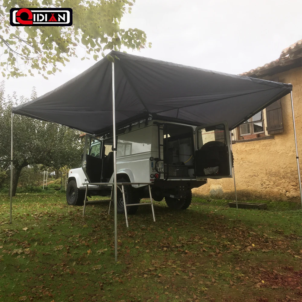 Cheaper price good quality Retractable awning tent for car 4x4 4wd foxwing awning tent 2.1m radius