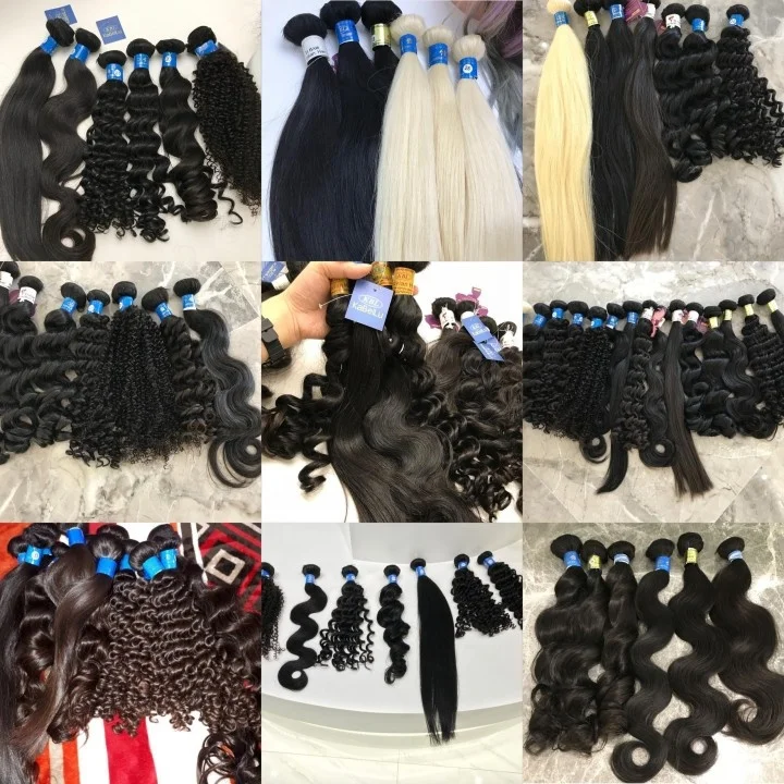 3PCS KBL Cuticle Aligned Loose Hair Brazilian Human Wave Hair Bundles 100% Natural Original Wholesale Raw Virgin Hair Vendors