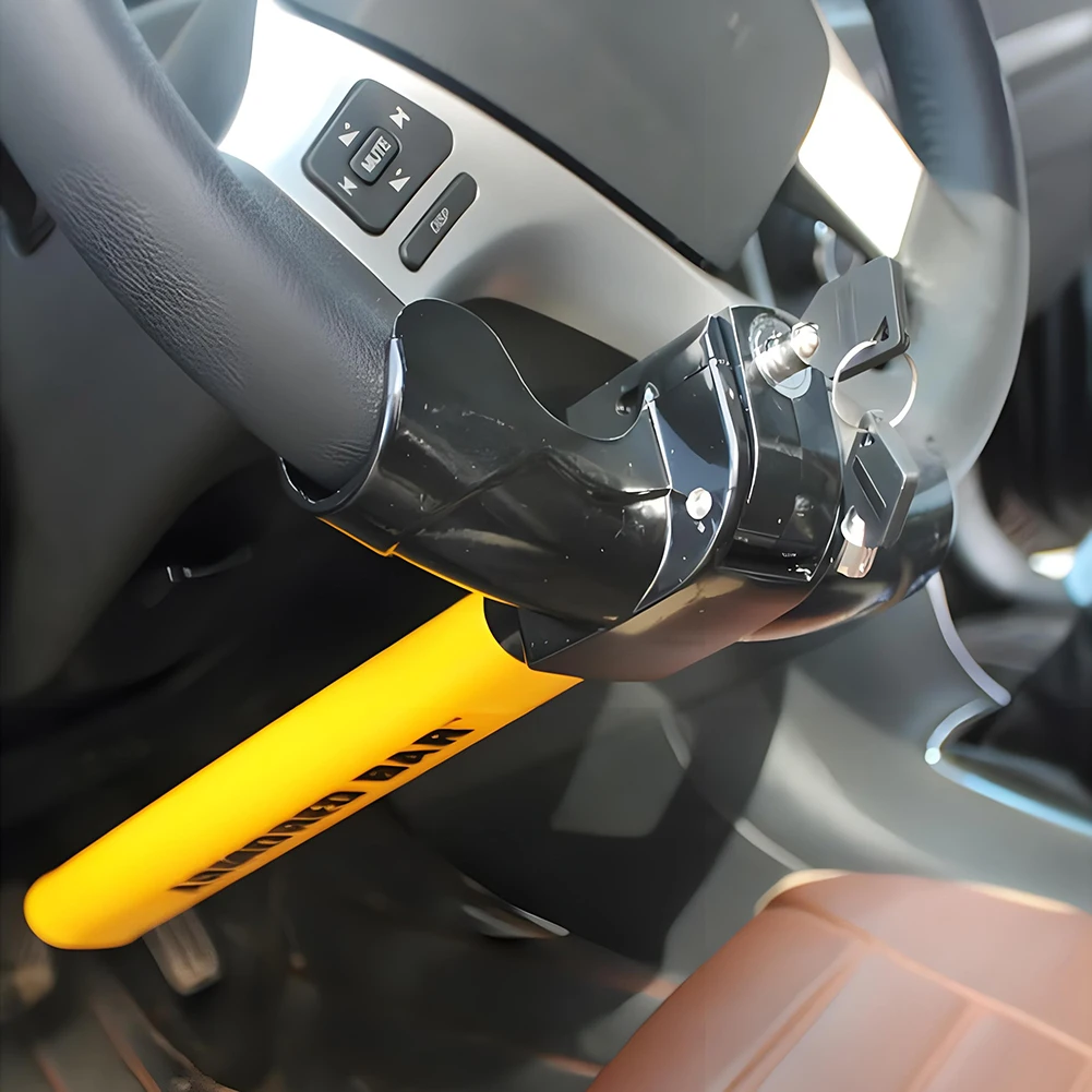 Anti-Theft Automobile Security Rotary Enhance Automobile Steering Wheel Lock T-Shape Car Security Car Steering Wheel Lock