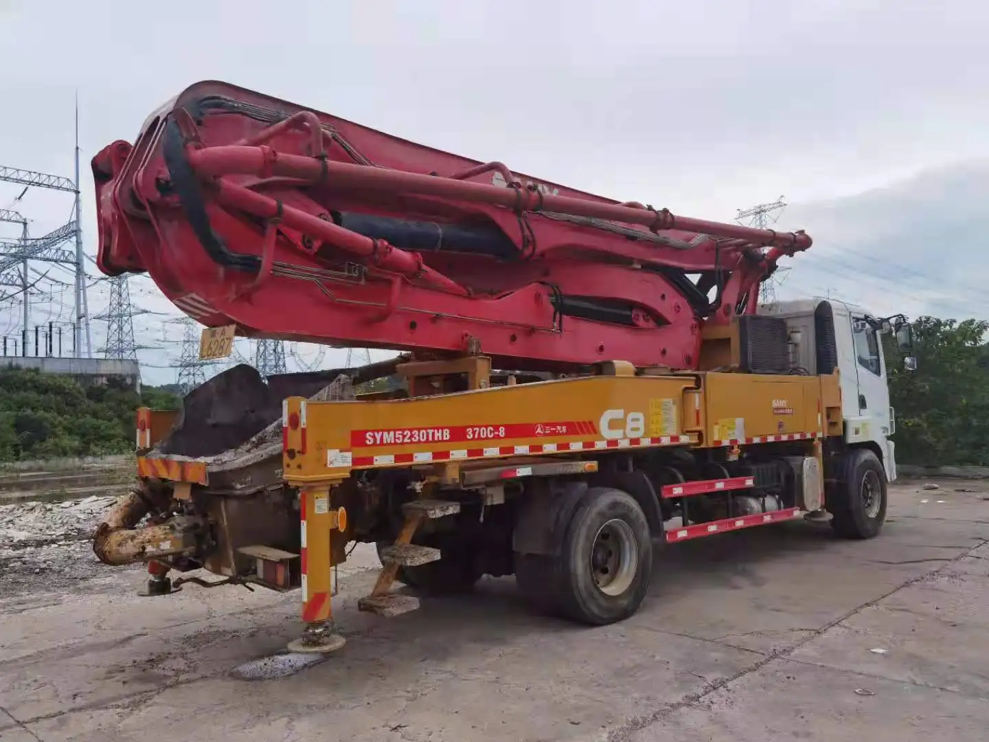 concrete pump used hot sale used sany concrete pump in Egypt