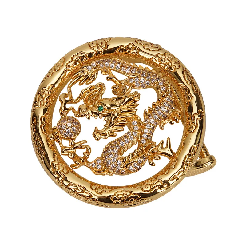 Male Classical Metal Belt Buckles Dragon Shaped Business Stainless Steel Luxury Belt Buckle