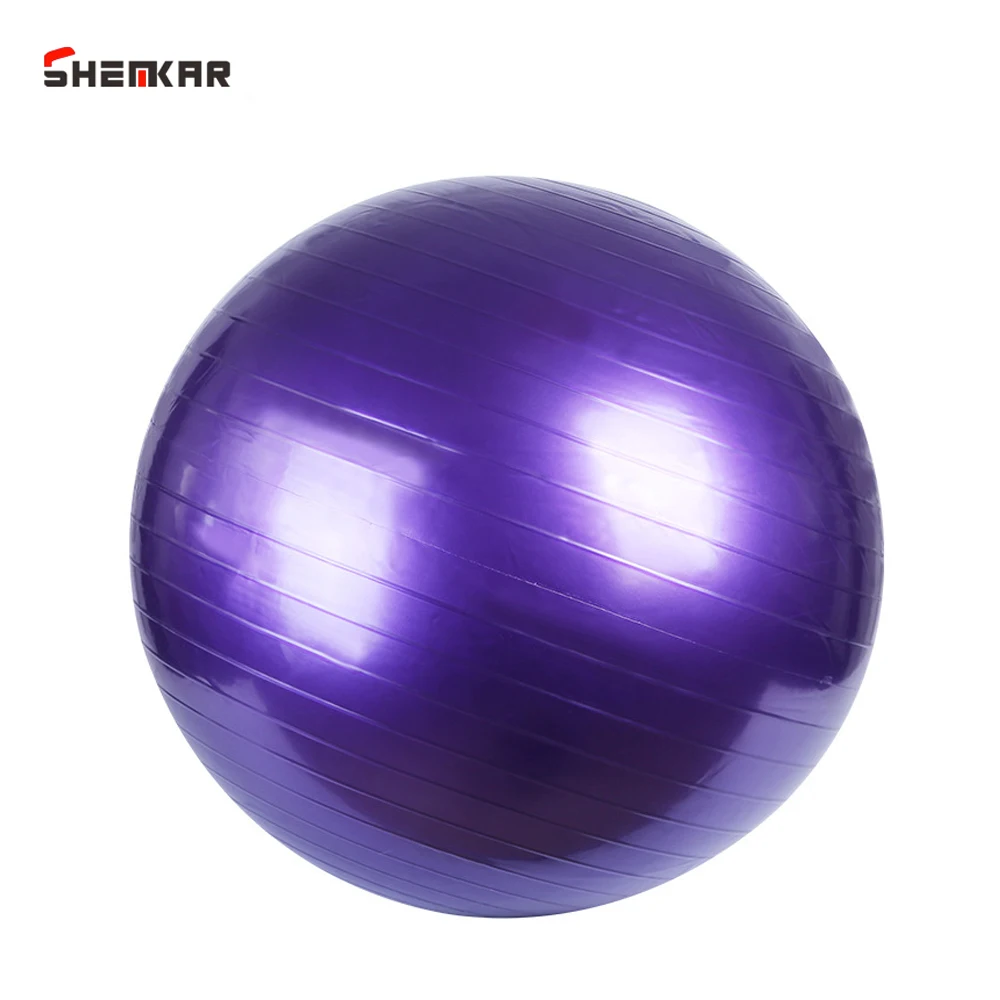 Colorful custom logo stability exercise ball rhythmic gymnastics 65 cm PVC pilates yoga ball