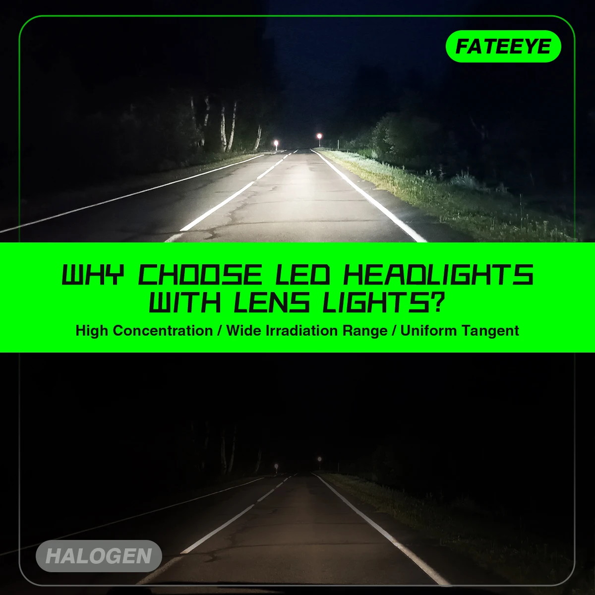 Fateey H4 9005 9006 LED Car Headlight Bulbs 6500k Lens Auto Lamp H4 High Low Beam Cars Motorcycle Led Headlight