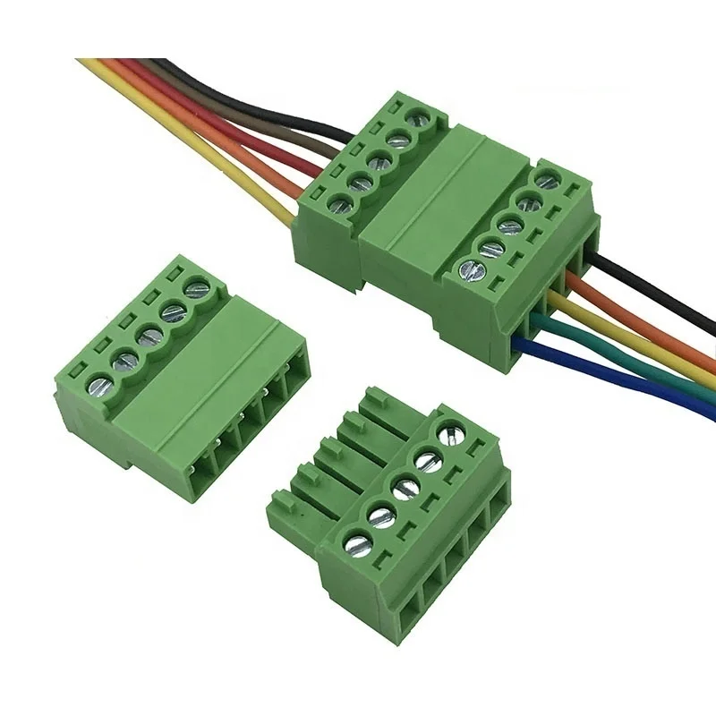 3.5mm Pitch male and female pluggable terminal block connector wire to wire 300V 8A