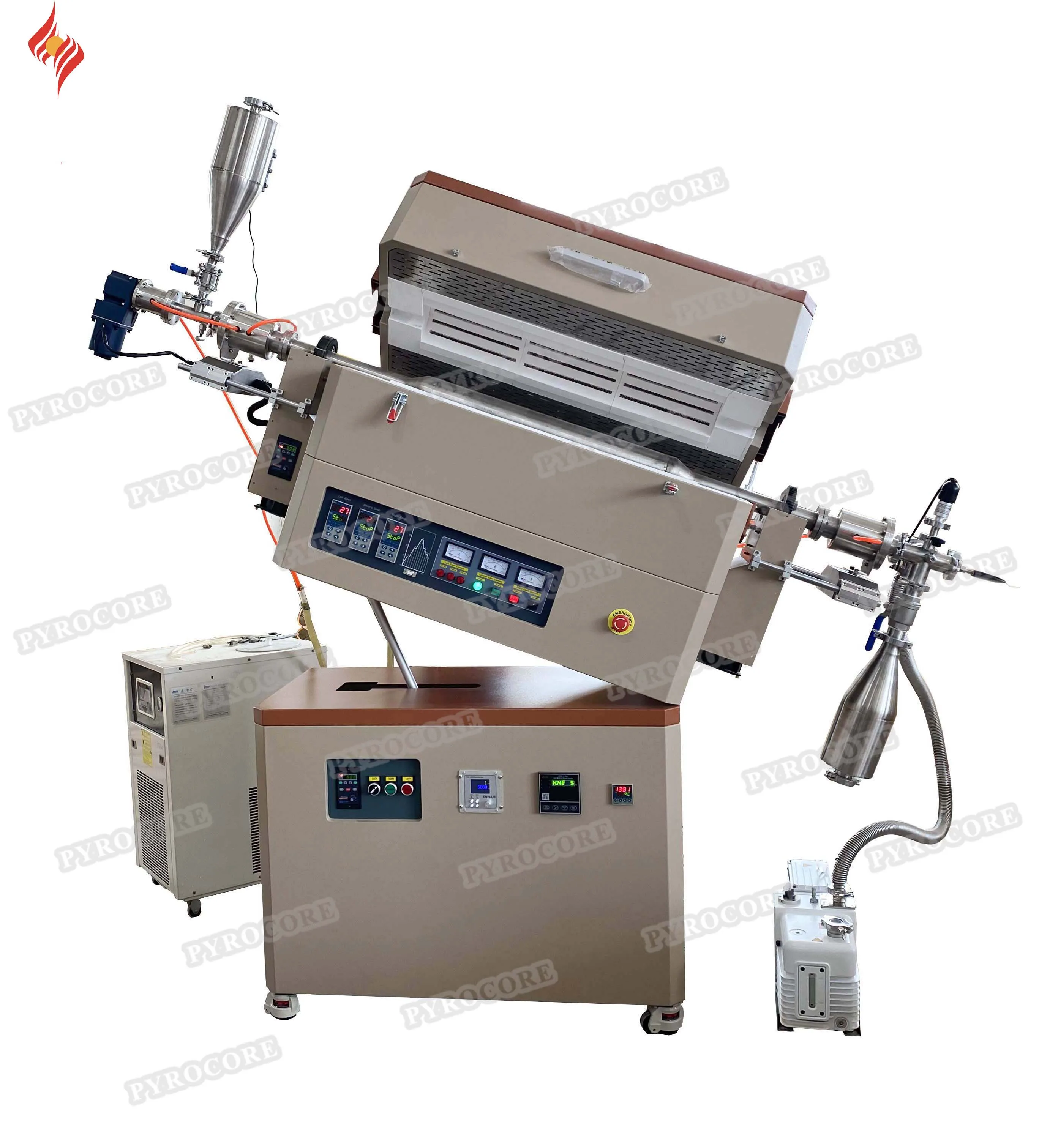 PID Automatic Control Panel Programmable 30 Strip Curve Lab Vacuum Tube Furnace