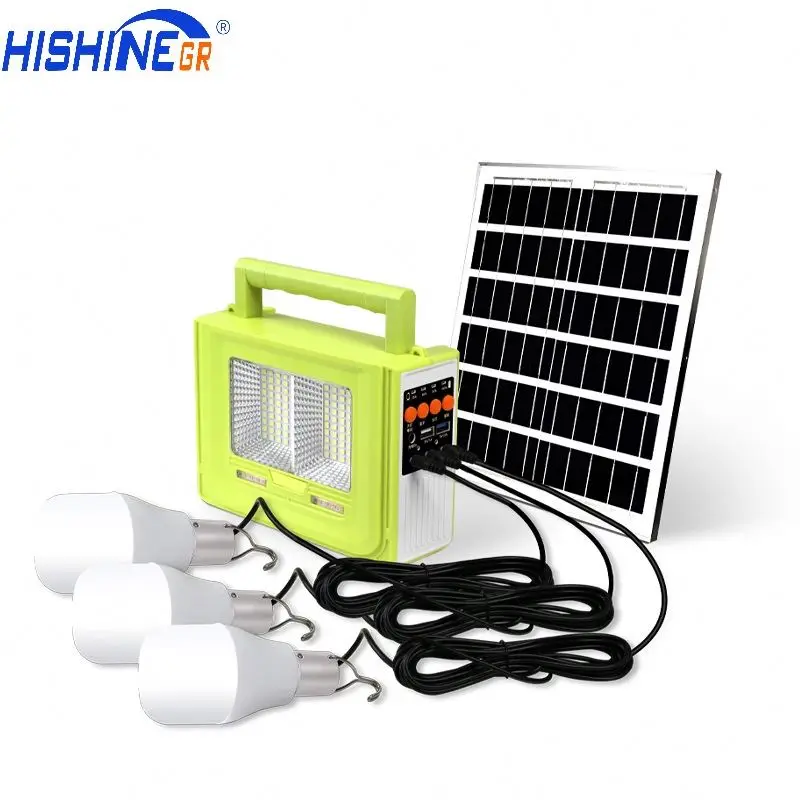portable solar powered generator for outdoor party camping night lighting