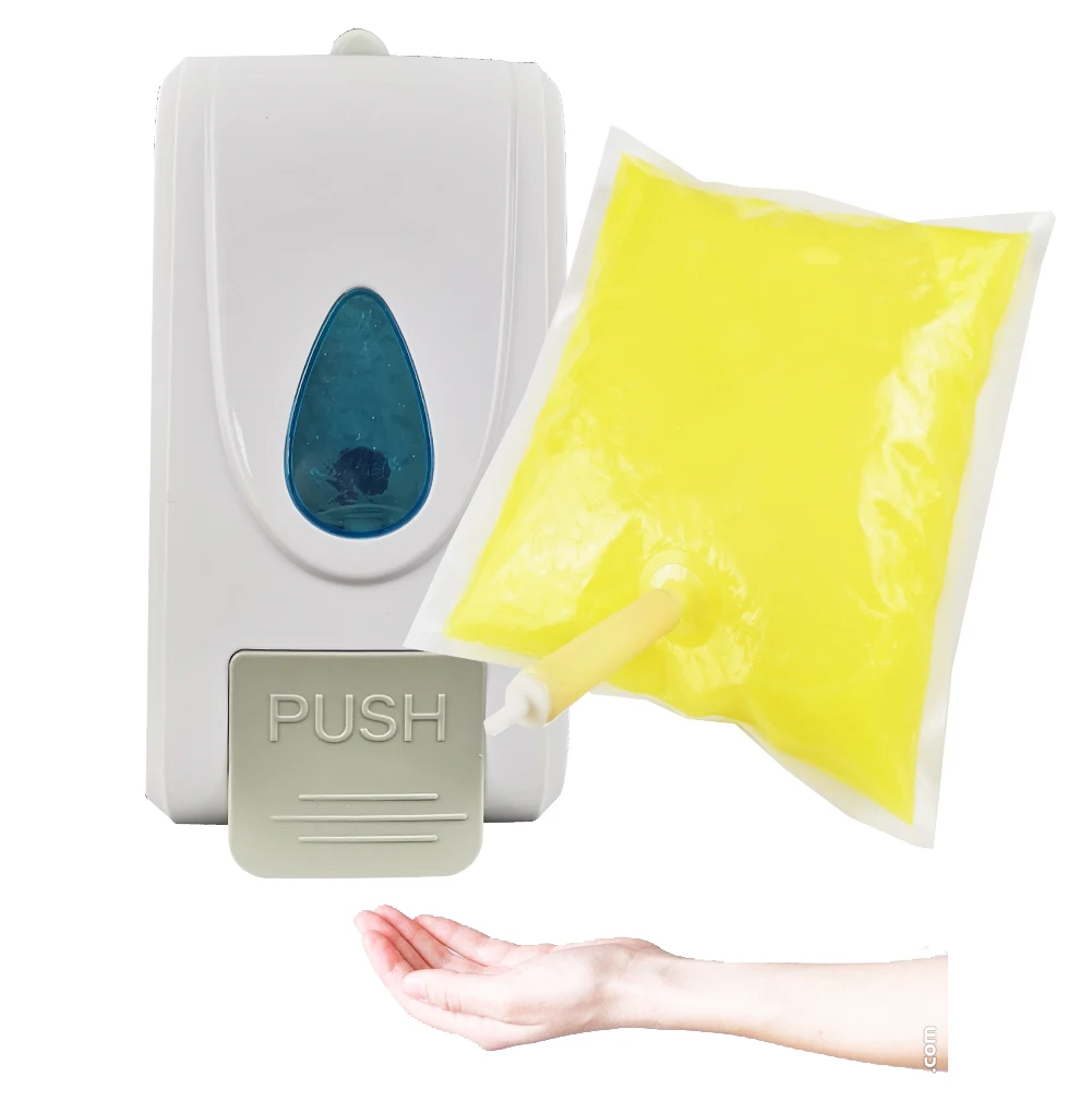 400ml 500ml 1L custom High Quality Disposable  Hand Sanitizer Liquid  Soap Bag  transparent plastic nozzle with soft tube