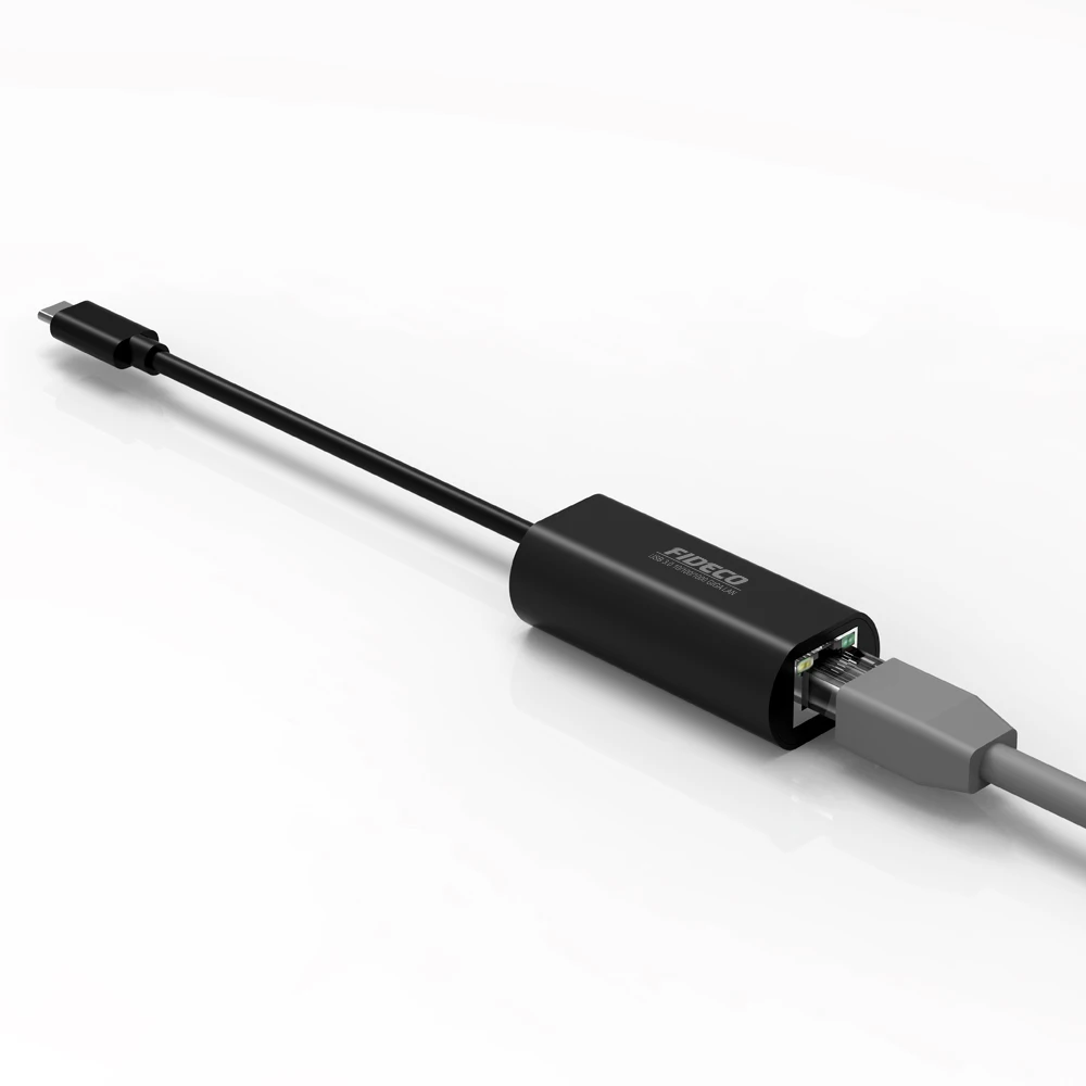 FIDECO High speed Usb3.0 type C to 10/100/1000Mbps Gigabit Lan Ethernet Adapter Usb Lan Adapter