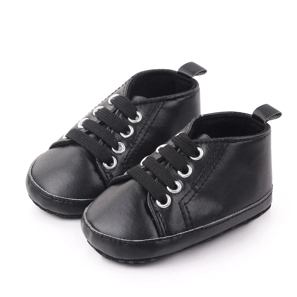 Cool black canvas baby boy shoes cheap shoes