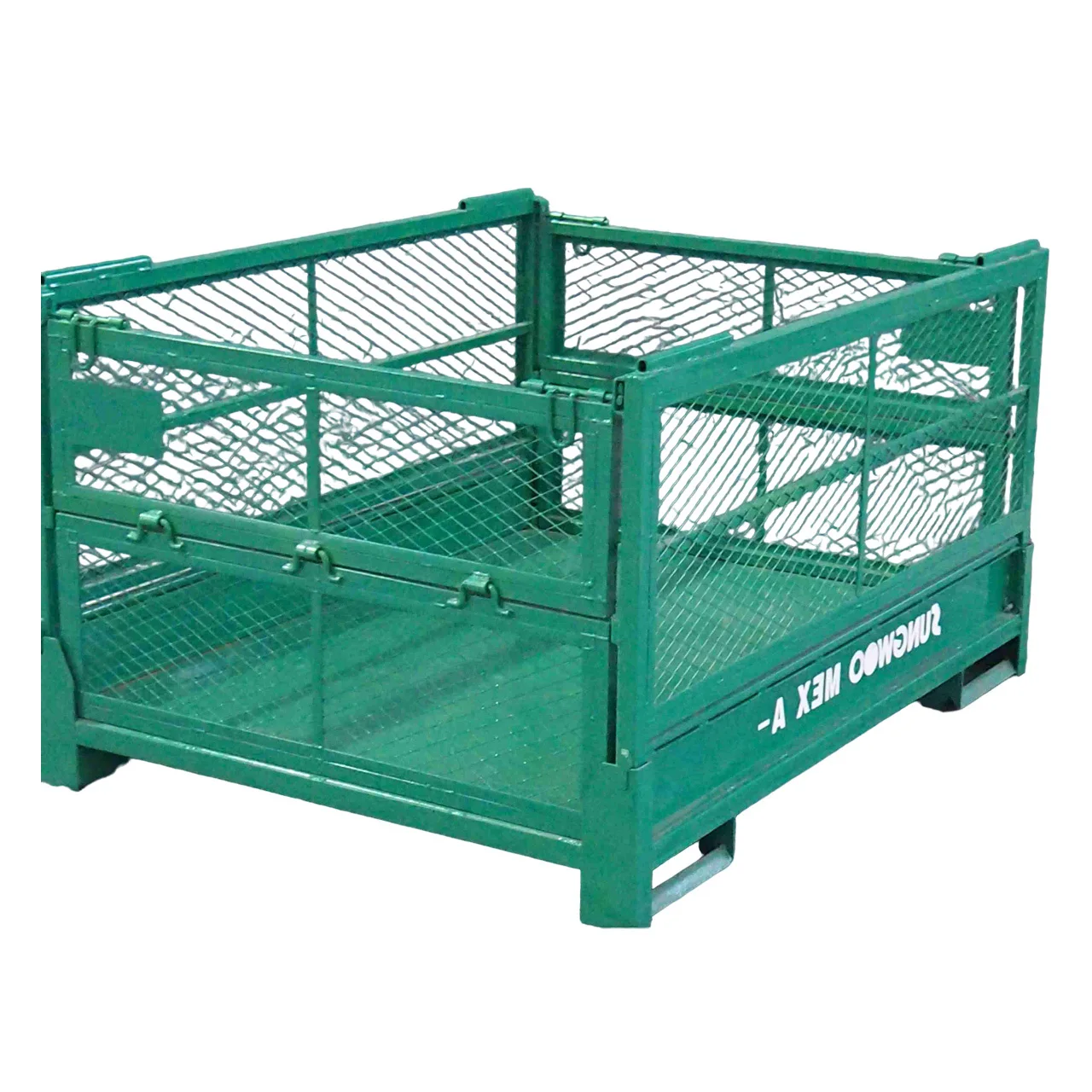 BHK53 Professional Stackable Tiers Black Mesh Rolling Wire Cart With low Price