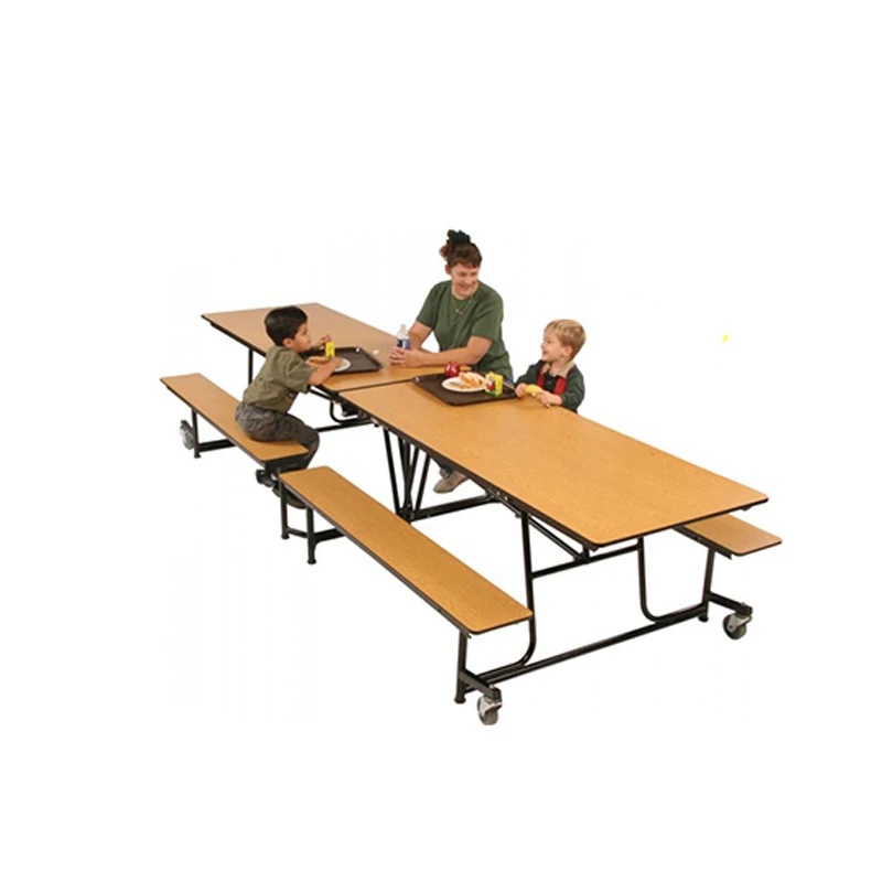 45years factory All kinds Of Wooden Folding Banquet dining Table for school dining furniture