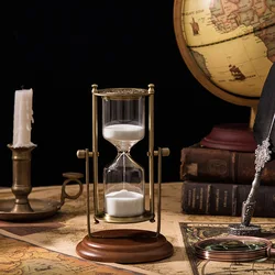 European and American creative metal hourglass ornaments retro handicrafts home decoration hourglass timer