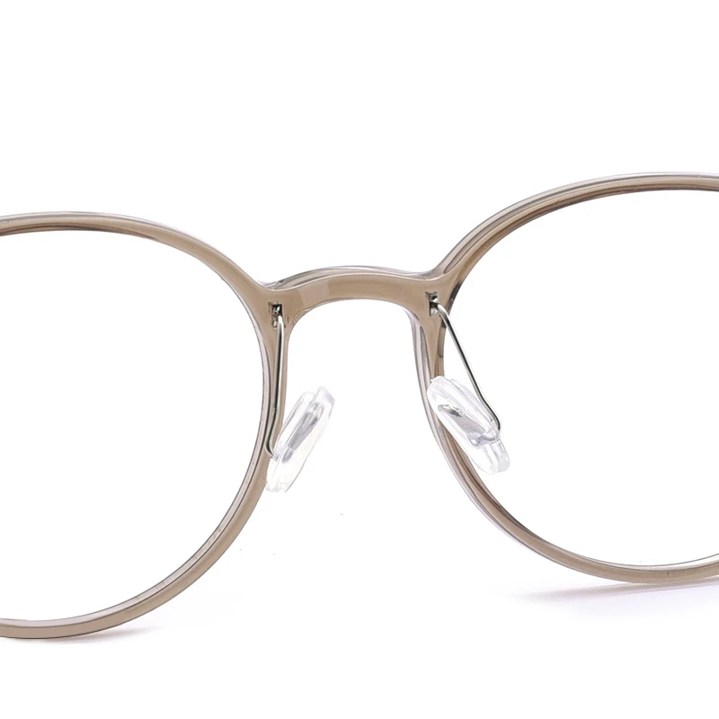 High Quality Super Elastic Temples Round Eye Glasses Hot Sale Colors TR90 Titanium Frame Eyewear