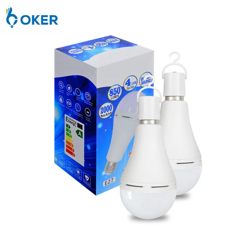 Rechargeable Emergency Smart lights E27 7W 9W 12W 15W 18W 28W led bulb light intelligent bulb lamp with rechargeable battery