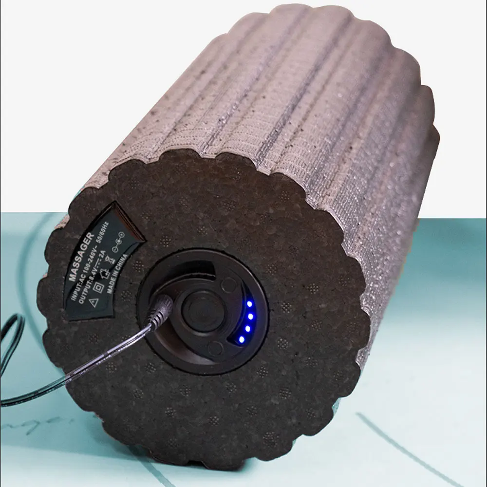 electric exercise vibrating foam massager roller recovery muscle physical deep tissue massage foam roller