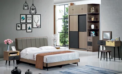  2021 Chinese Supplier Cheap Price Factory Antique Appearance wooden traditional bedroom set home