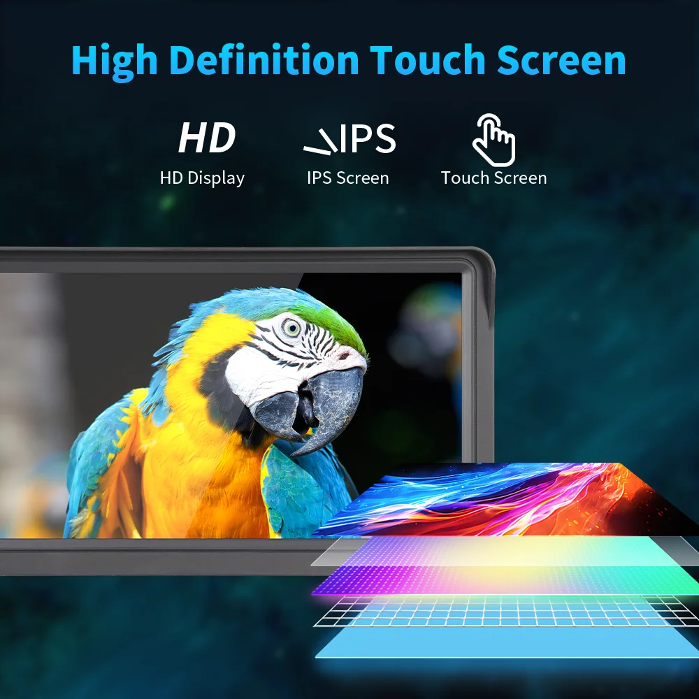 KLYDE Portable Wireless Carplay Android Auto Car Radio Autoestereo 7 Inch Touch Screen GPS Navigation Smart Car Monitor PND