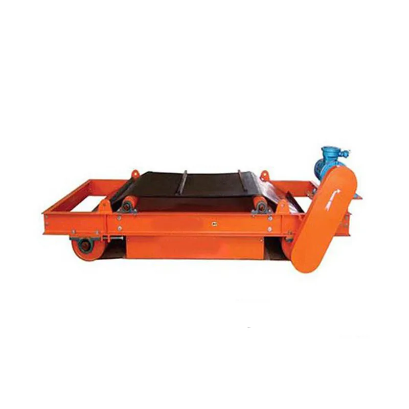 
suspended overband waste plastic metal magnetic separator machine for conveyor belts 