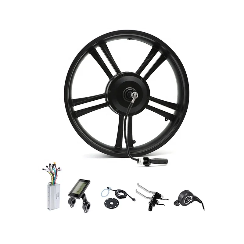 48V 52v750W Electrical Integrate Motor Wheels Electric Bike Conversion Kit for 20 Inch Fat Bicycle Rear Drive Hub Engine