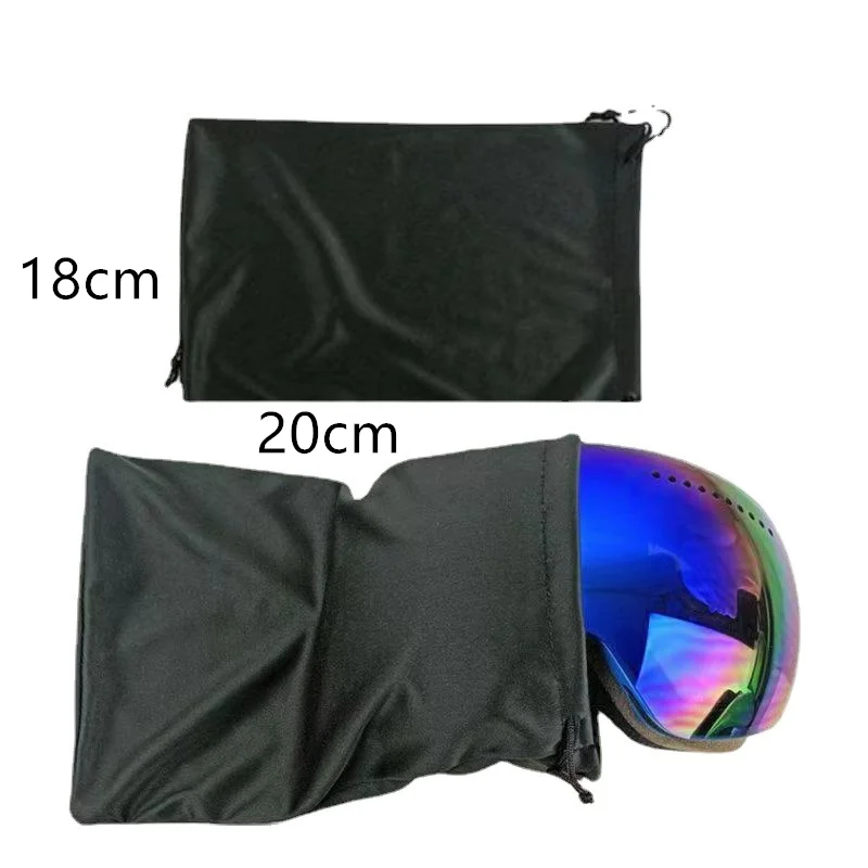 Custom Logo Ski Sun glasses Pouch Microfiber Drawstring Eyeglasses  Packaging Bags Glasses