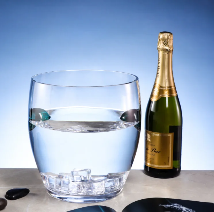 High Quality Crystal Ice Bucket  Bar Family Party Outdoor Dining Champagne Beer Wine Cooler