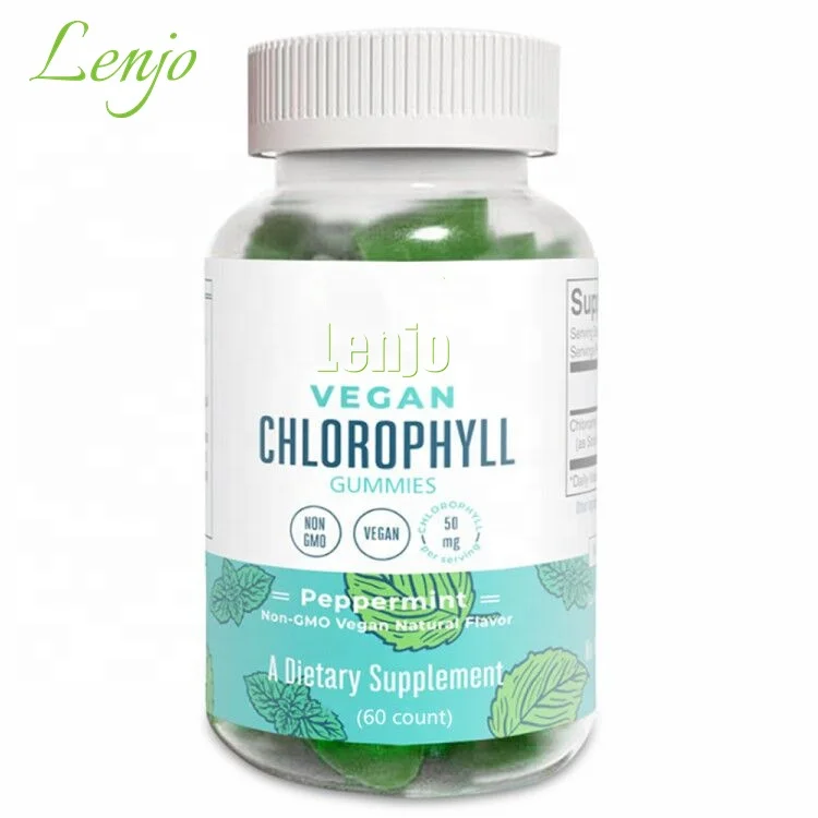 Non GMO & Vegan Chlorophyll Gummies  Energy Supplement, Immune Support, Natural Deodorant, Altitude Sickness Relief